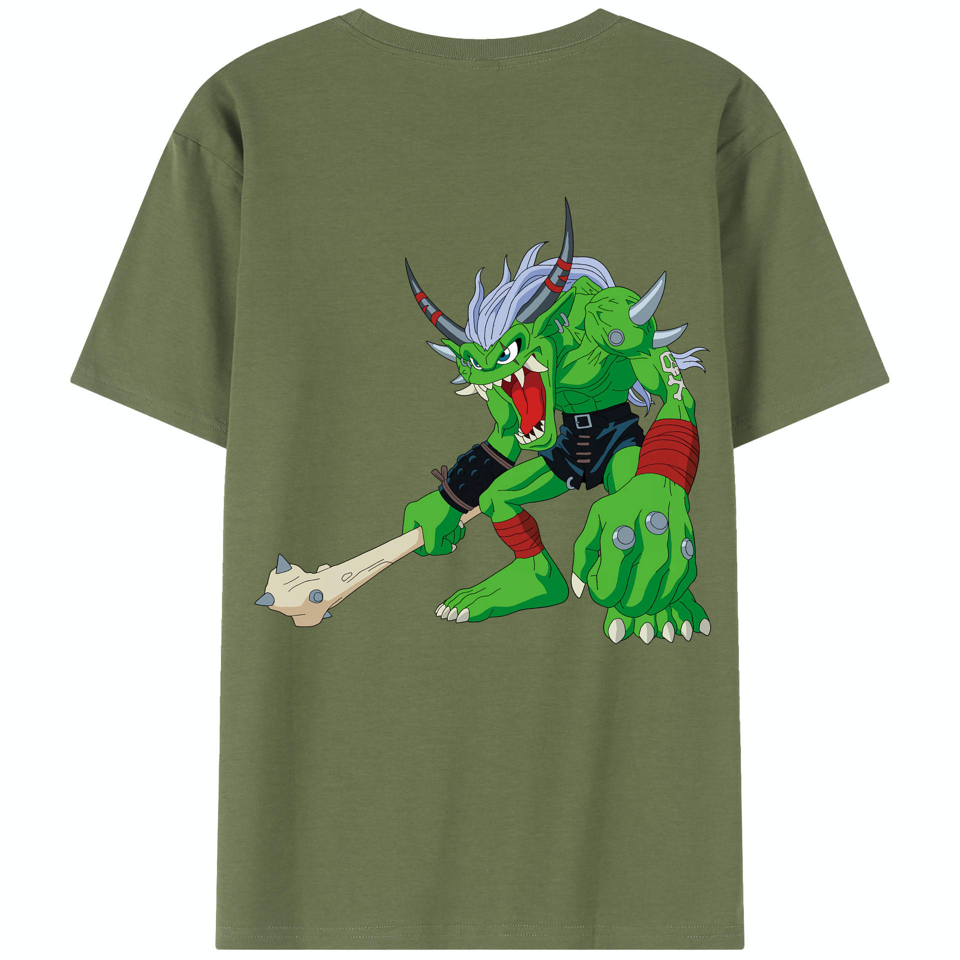 （画像用） Digimon デジタルモンスター/デジモン 綿100％半袖Tシャツ（背面プリント）